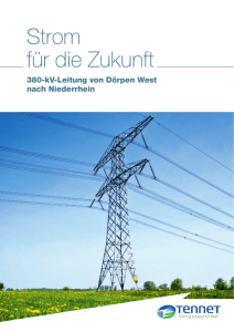 Strom für die Zukunft - Netzausbau in Niedersachsen