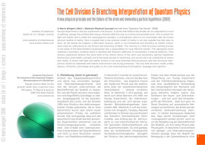 The Cell Division and Branching Interpretation of Quantum Theory