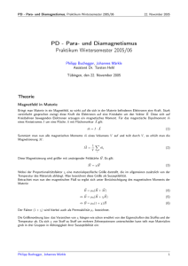 PD - Para- und Diamagnetismus