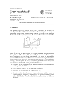 Naturwissenschaften II (B. Sc. Maschinenbau) - IAP