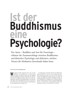 Ist Buddhismus eine Psychologie?