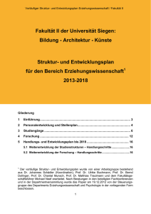 Struktur und Entwicklungsplan 2012