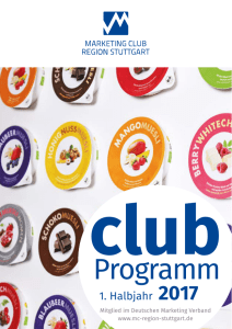 Programm - Marketing Clubs Stuttgart