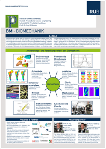 Poster Biomechanik - Lehrstuhl für Produktentwicklung