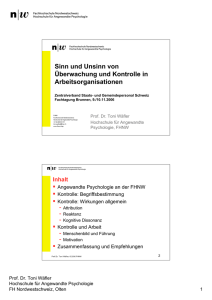 Referat - Öffentliches Personal Schweiz