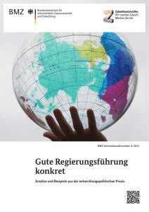 Gute Regierungsführung konkret