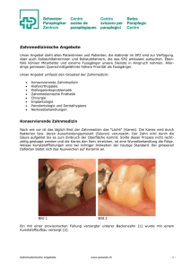 Zahnmedizinische Angebote - Schweizer Paraplegiker