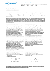 Sensors • Monitoring • Systems Übersichtsblatt