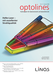 HeNe-Laser – mit exzellenter Strahlqualität