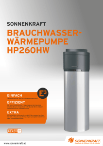 brauchwasser- wärmepumpe hp260hw