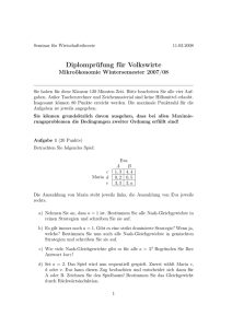 Klausur Mikroökonomie 2, WS 07/08