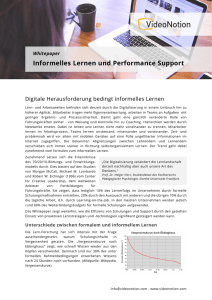 Whitepaper: Informelles Lernen und Performance