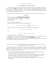 Übungstag: Mittwoch 1.3. Nr.1 Hebelaufgabe zur Gravitationskraft F