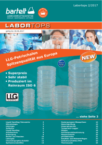 Labortops 02/2017 – LLG-Petrischalen, produziert im