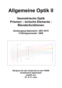 Allgemeine Optik II
