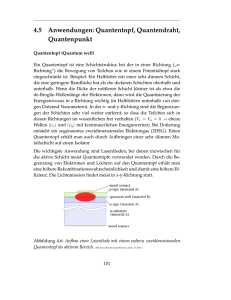 4.5 Anwendungen: Quantentopf, Quantendraht, Quantenpunkt