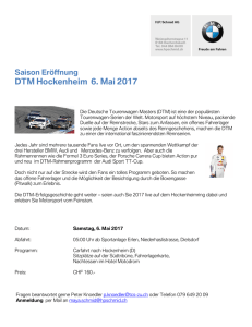 DTM Hockenheim 6. Mai 2017