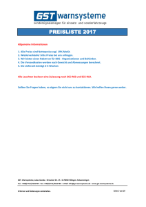 preisliste 2017 - GST