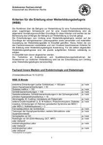 WBB-Kriterien - Ärztekammer Sachsen