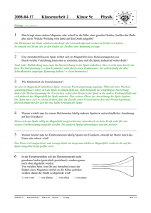2008-04-17 Klassenarbeit 2 Klasse 9e Physik