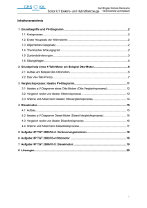 Script UT Elektro- und Hybridfahrzeuge Inhaltsverzeichnis