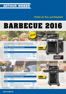 barbecue 2016 - Arthur Weber AG