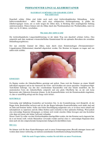 permanenter lingual-kleberetainer