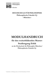 modulhandbuch - Hochschule für Philosophie München