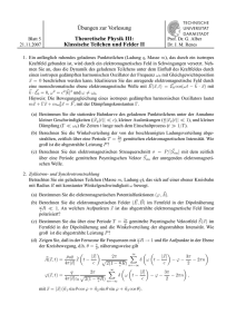 Übungen zur Vorlesung Theoretische Physik III - IAP TU