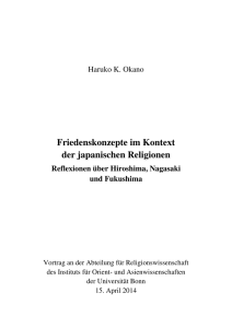 Friedenskonzepte im Kontext der japanischen Religionen