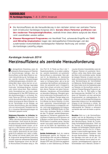 Herzinsuffizienz als zentrale Herausforderung