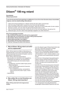 Dilzem ® 180 mg retard Retardtabletten