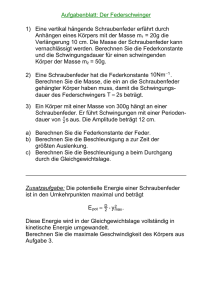 Aufgabenblatt Federschwinger - minus-p