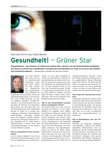 Gesundheit! — Grüner Star