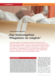 Das fixierungsfreie Pflegeheim ist möglich