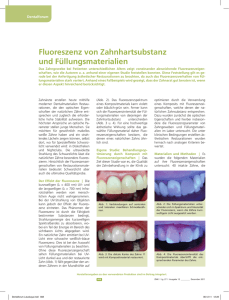 Fluoreszenz von Zahnhartsubstanz und Füllungsmaterialien (ZMK