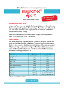 Beipackzettel magnomed® sport - Shop