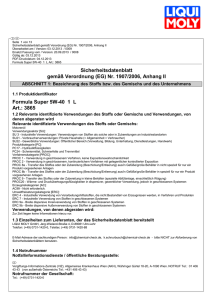 Sicherheitsdatenblatt gemäß Verordnung (EG) Nr. 1907/2006