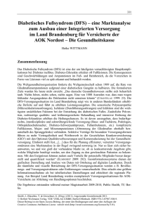 Diabetisches Fußsyndrom (DFS) – eine Marktanalyse