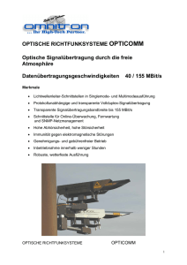 OPTISCHE RICHTFUNKSYSTEME OPTICOMM