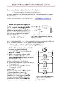 Elektrische Drossel - Strukturbildung