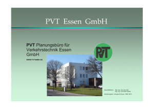 PVT Essen GmbH - pvt planungsbüro für verkehrstechnik essen gmbh