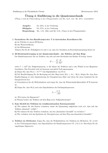 Übung 2 - Chemie Unibas