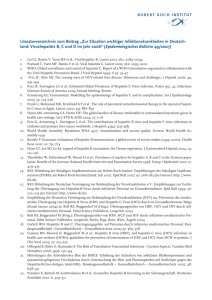 Literaturverzeichnis zum Epidemiologischen Bulletin 49/07