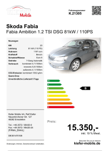 Skoda Fabia - Kiefer Mobile