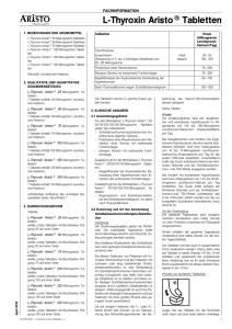 L-Thyroxin Aristo Tabletten - SRZ