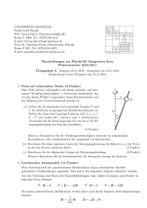 Blatt 2 - Theoretical Physics at University of Konstanz/Theoretische