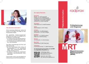 Flyer MRT Brust - radprax
