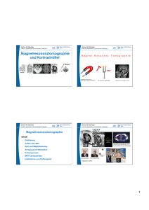 MRT und MRT-Kontrastmittel - Klinik für Nuklearmedizin