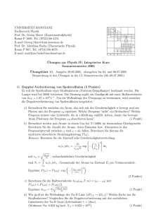 Blatt 11 - Theoretical Physics at University of Konstanz/Theoretische